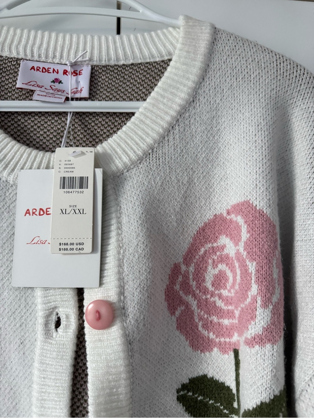 NWT Size XL - Lisa Says Gah Lauda Wool Blend Cardigan Sweater